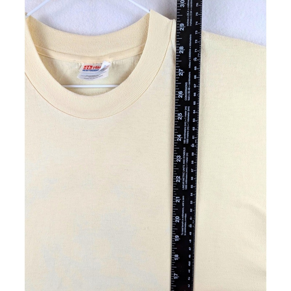 Hanes Heavyweight Pilot Rock Archery Club T-Shirt Mens XL Cream 50/50 - Picture 6 of 8